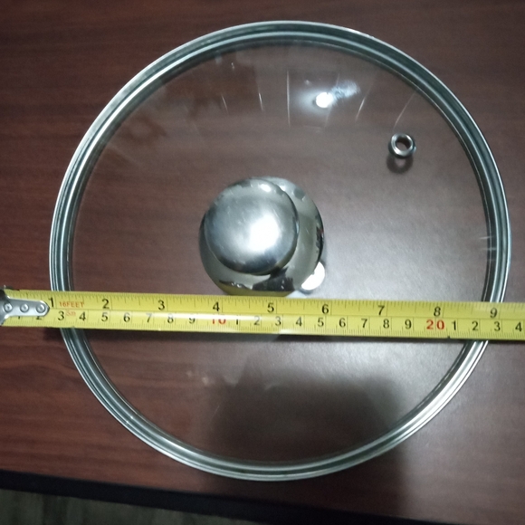 Source Unknown Silver Glass Cookware Lid - Picture 2 of 3